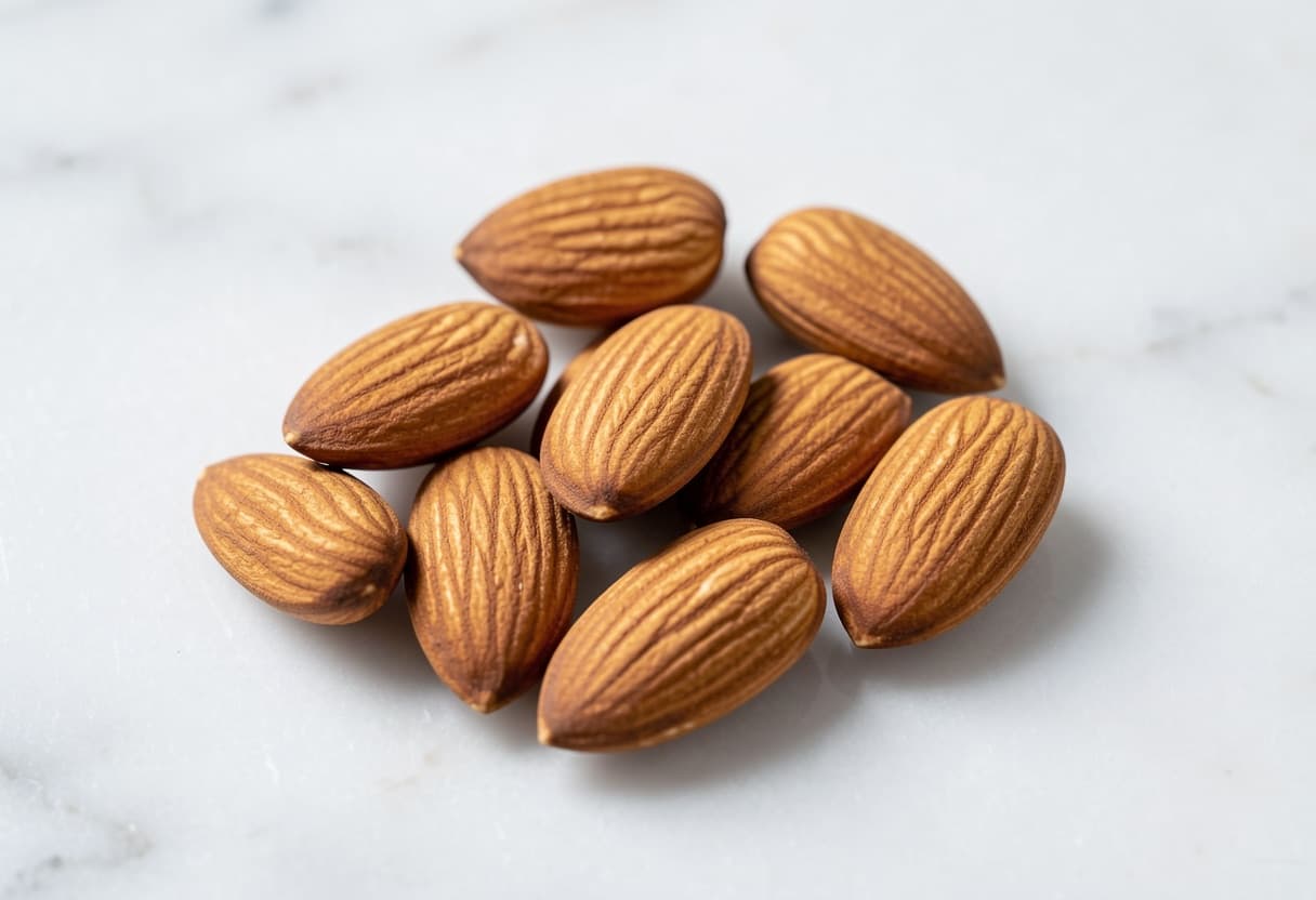 10 Whole Almonds
