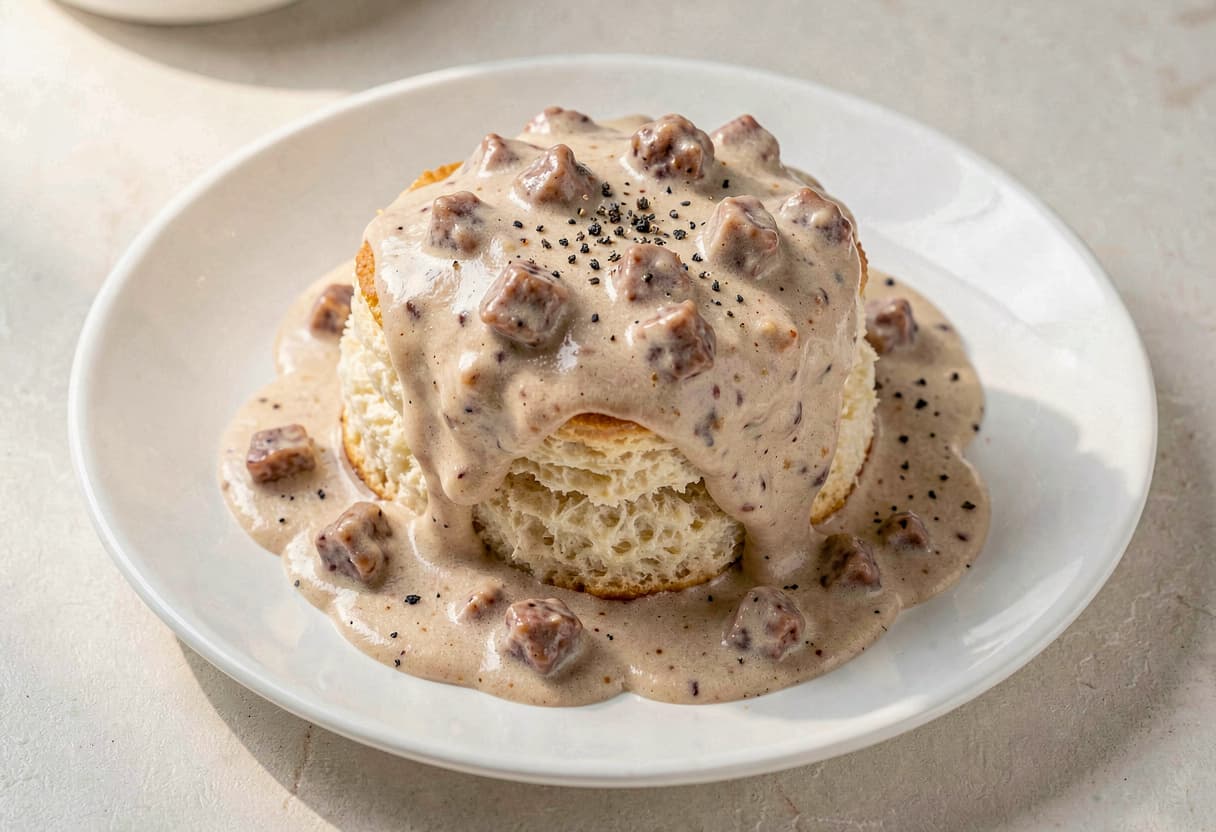Biscuits and Gravy (Country Style)