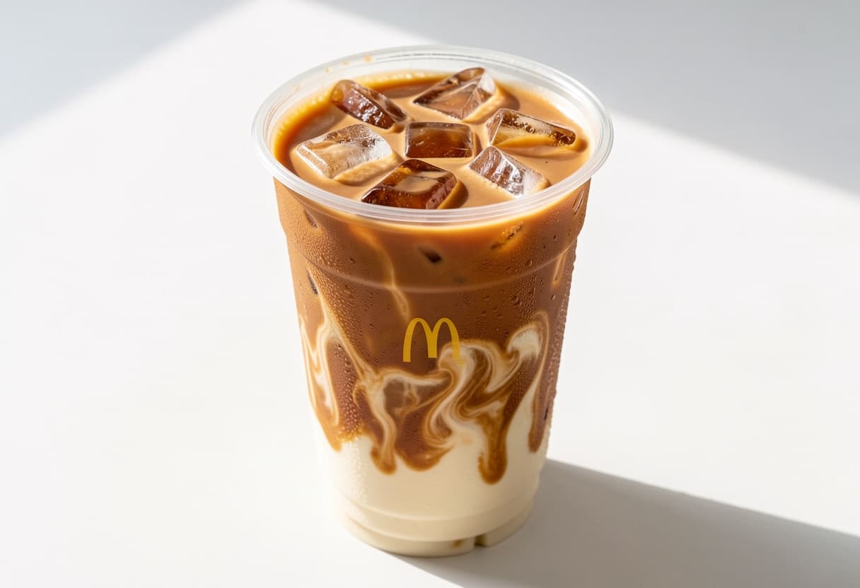 McDonald's Medium Iced Coffee (Cream, No Flavor Syrup)