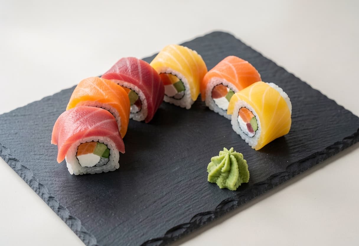 Rainbow Roll Sushi (8 pieces)