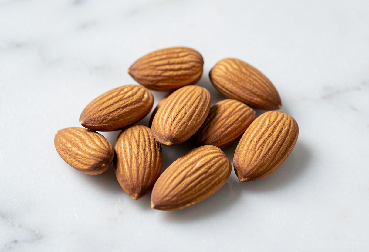 10 Whole Almonds