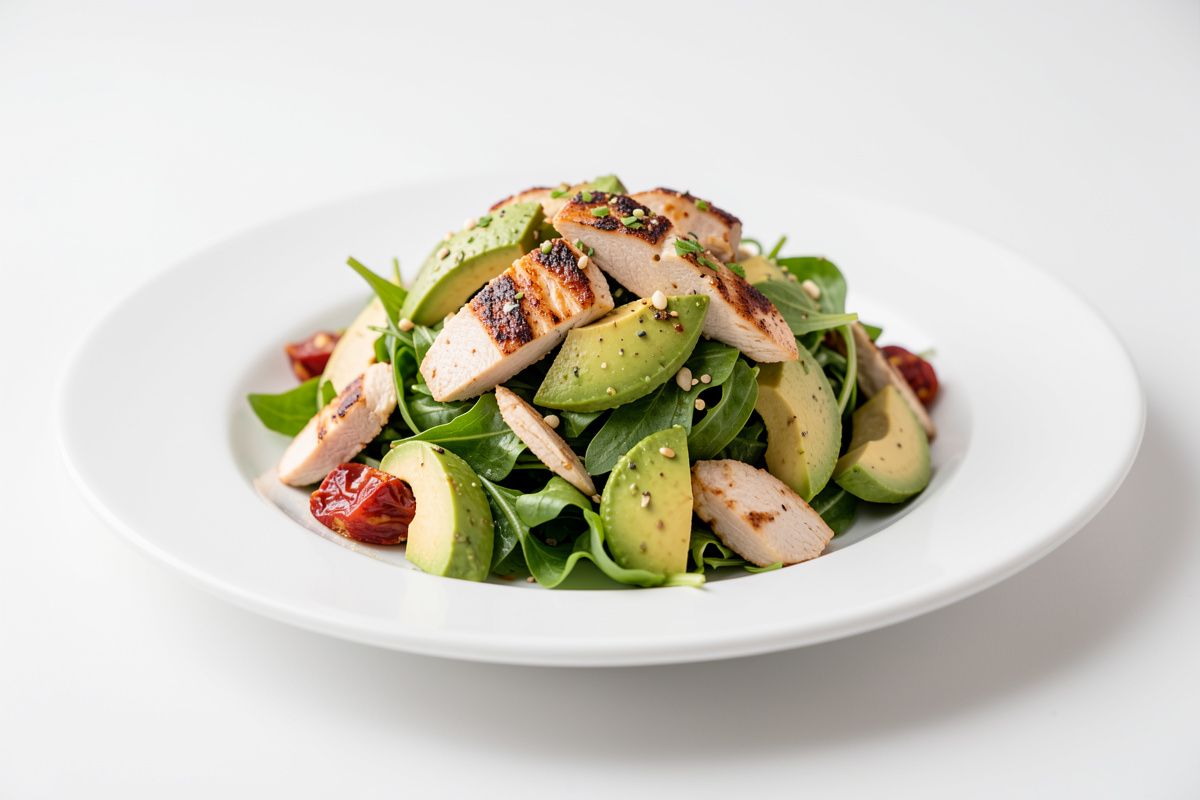 Double Chicken Avocado Salad