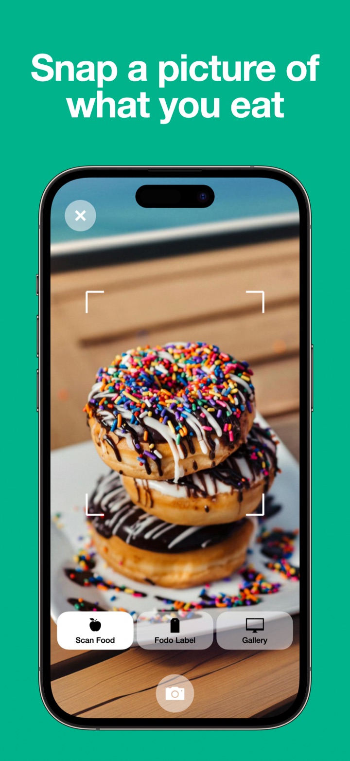 Snap a picture of your food to log it with AI